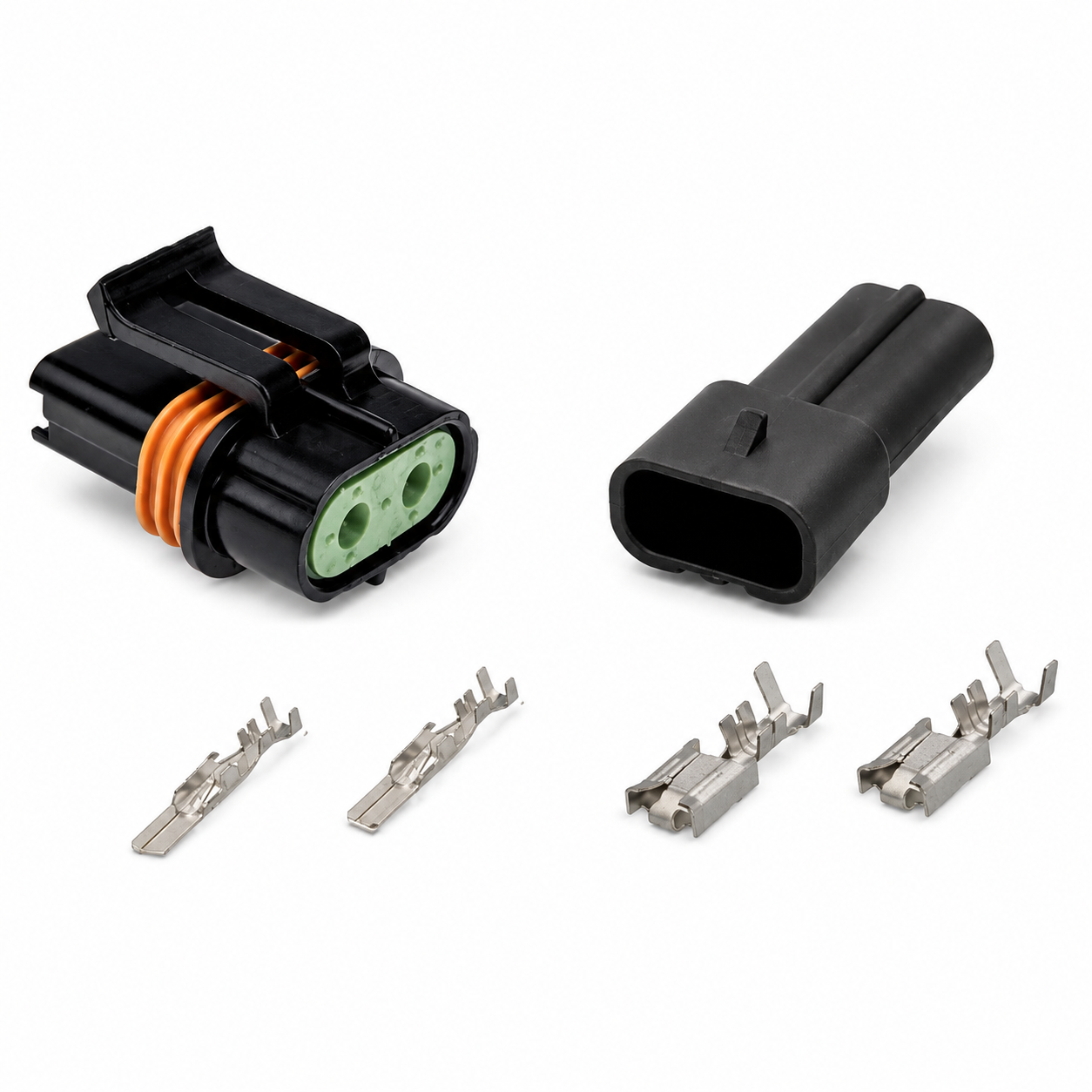 2 PIN For Aptiv For Delphi Male Female Automotive Plug Connector Metri-pack 630 Series