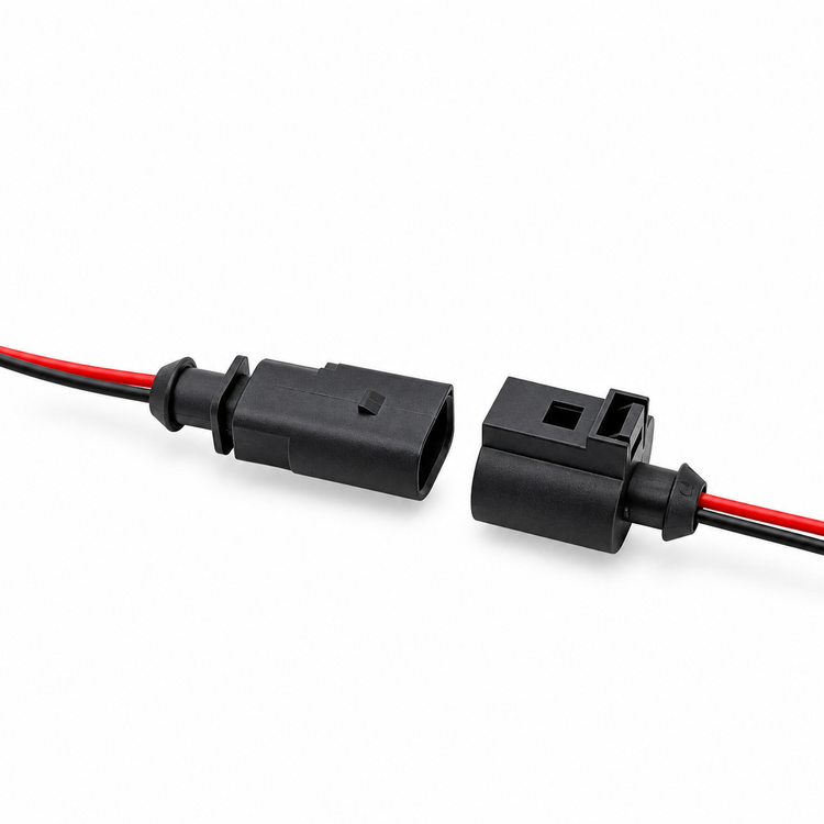 FOR VW AUDI VAG 2 Pin Male & Female Prewired Connector Sensor Plug Kit 1J0973802 1J0973702 – Z50/or/z63+c3 – image 2
