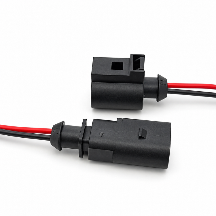 FOR VW AUDI VAG 2 Pin Male & Female Prewired Connector Sensor Plug Kit 1J0973802 1J0973702 – Z50/or/z63+c3 – image 8