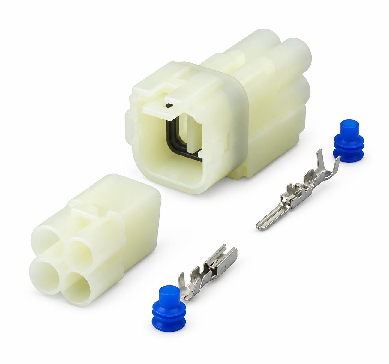 4 Pin Connector Set for Sumitomo HM 090 MT Plug Set Fits Suzuki, Yamaha & Honda