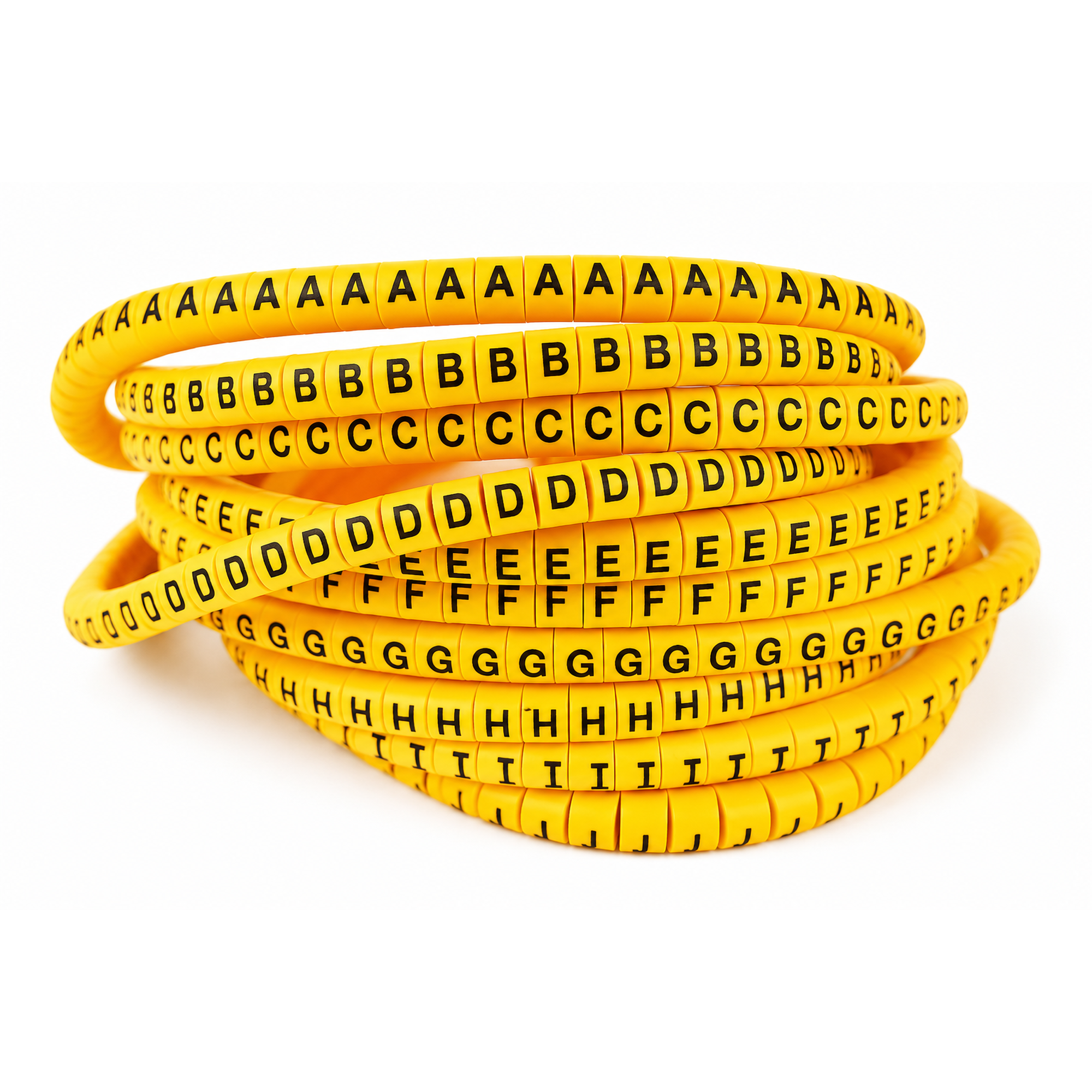 Cable Markers Numbered EC-0 Yellow 50 of Each A-J Pack of 500 1mm - 3mm – Z71.G/EC0 – image 4