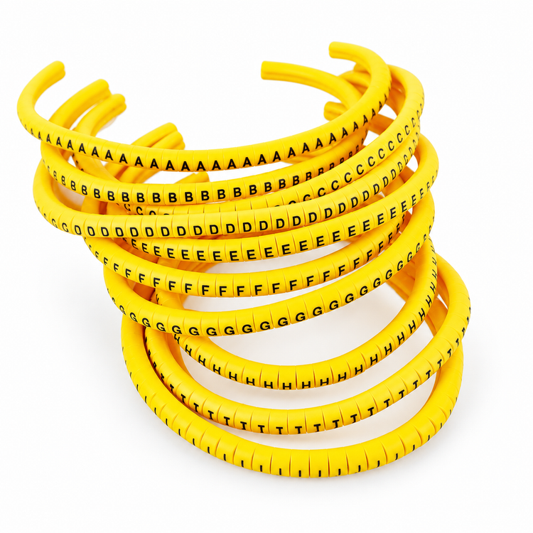 Cable Markers Numbered EC-0 Yellow 50 of Each A-J Pack of 500 1mm - 3mm – Z71.G/EC0 – image 5
