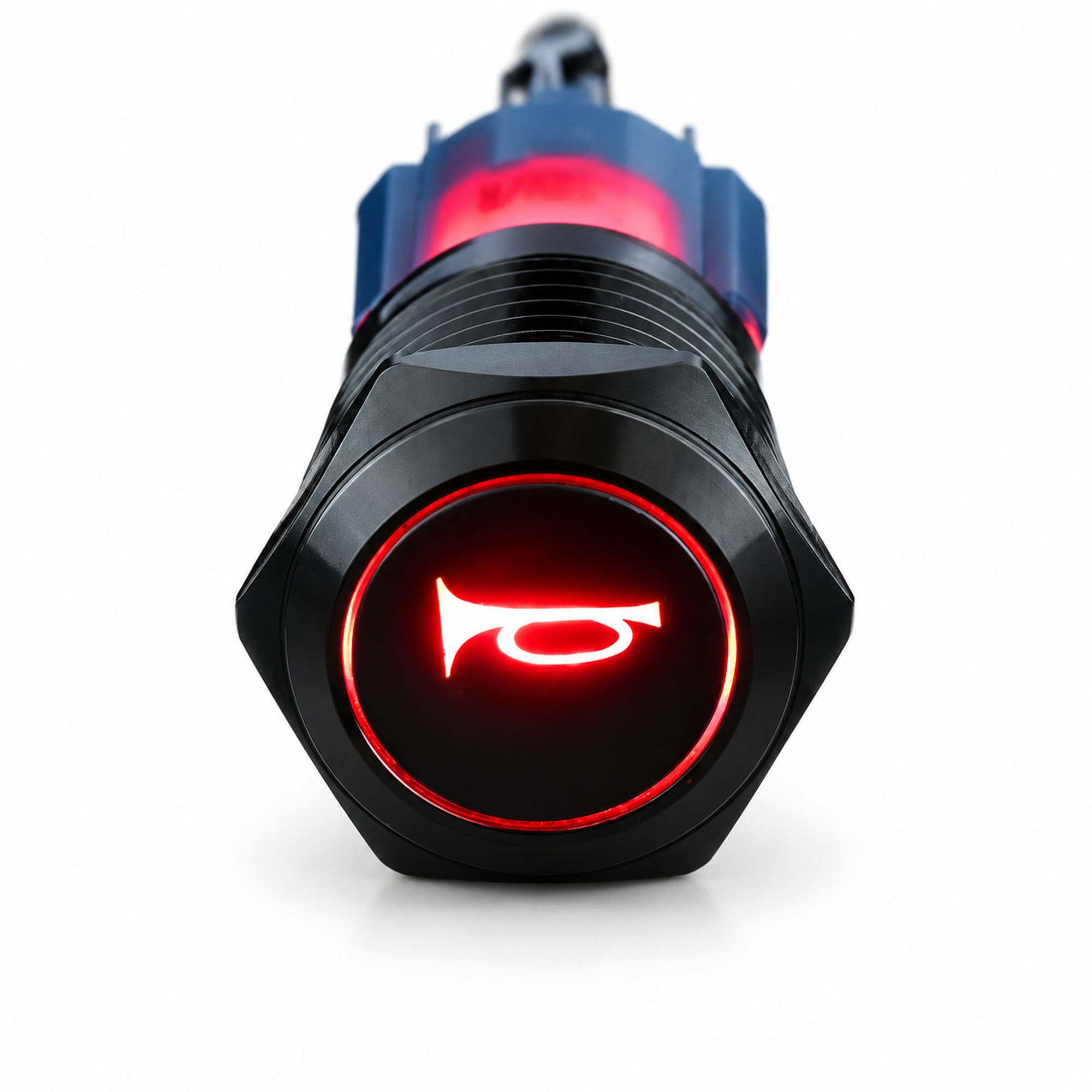 12V Red 16mm Car LED Light Momentary Horn Button Metal Switch Push Button P8I5 – Z88.R/horn – image 3