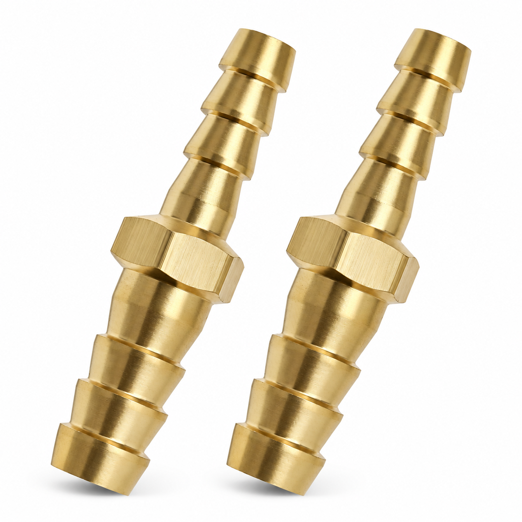 2pcs Brass Hose Reducer Barb Fitting Straight 4mm to 16mm ID – Z99.B/4-6mm – image 4
