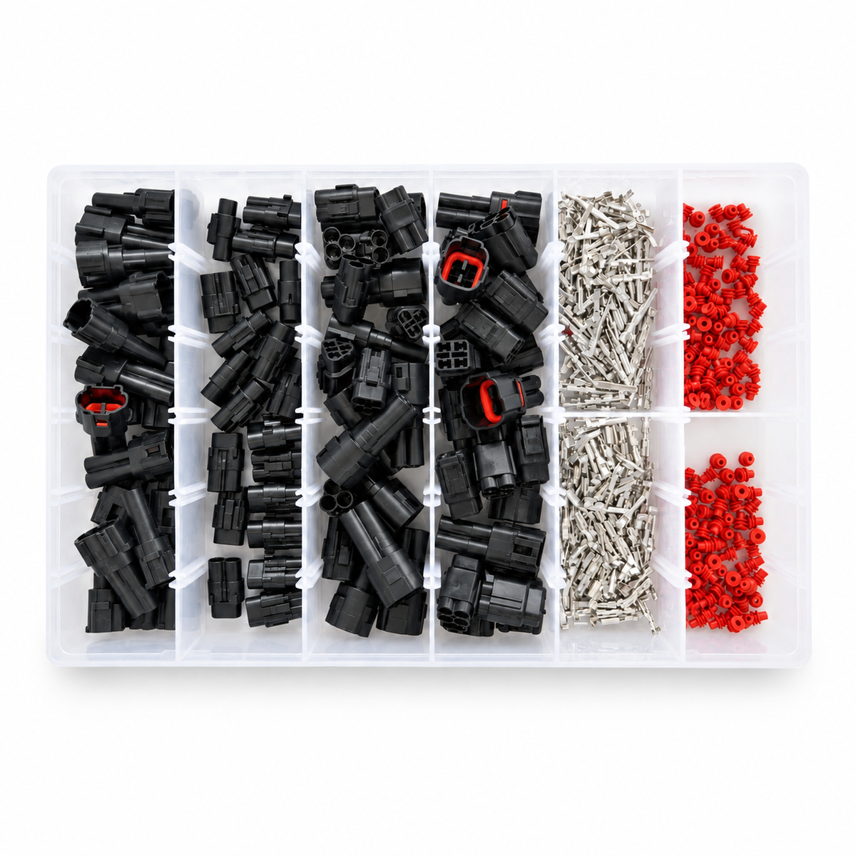 Black 80pcs Sumitomo MT090 Waterproof Connector Assortment Kit Yamaha Kawasaki Suzuki – black/HM090/Sumitomo/KIT – image 1