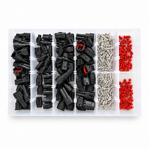 Black 80pcs Sumitomo MT090 Waterproof Connector Assortment Kit Yamaha Kawasaki Suzuki – black/HM090/Sumitomo/KIT – image 1
