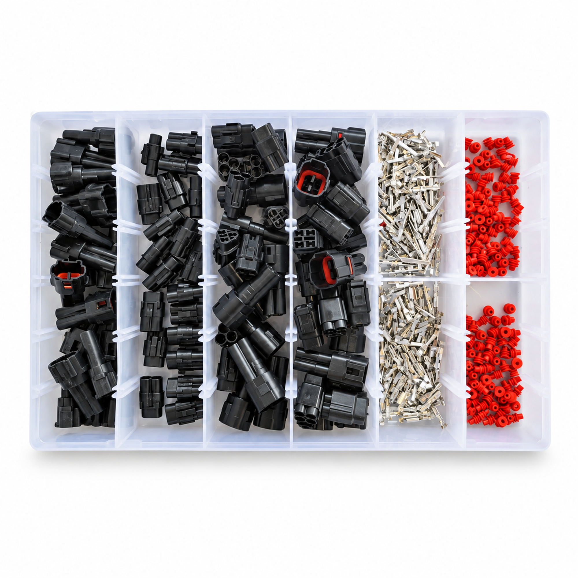 Black 80pcs Sumitomo MT090 Waterproof Connector Assortment Kit Yamaha Kawasaki Suzuki – black/HM090/Sumitomo/KIT – image 2