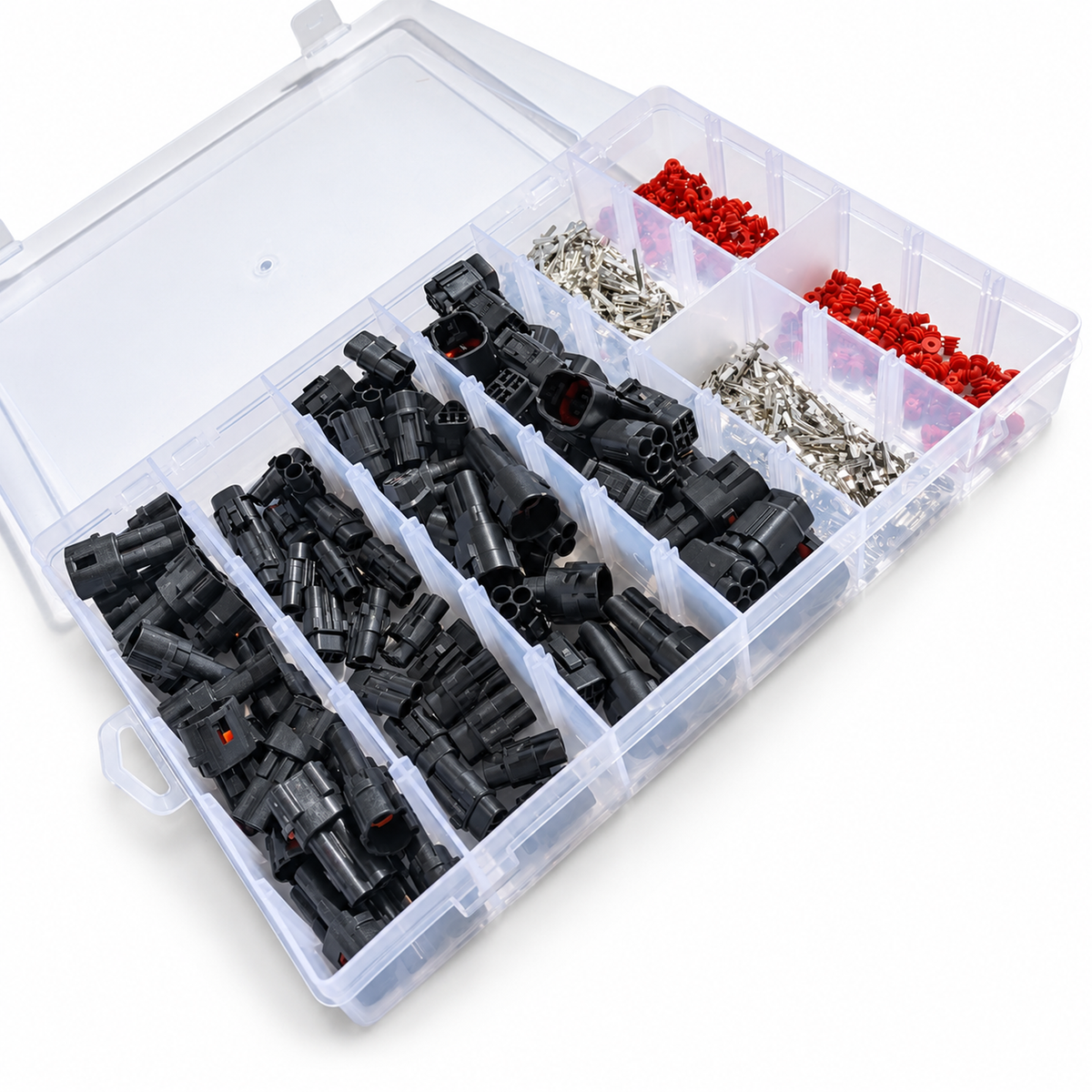 Black 80pcs Sumitomo MT090 Waterproof Connector Assortment Kit Yamaha Kawasaki Suzuki – black/HM090/Sumitomo/KIT – image 3