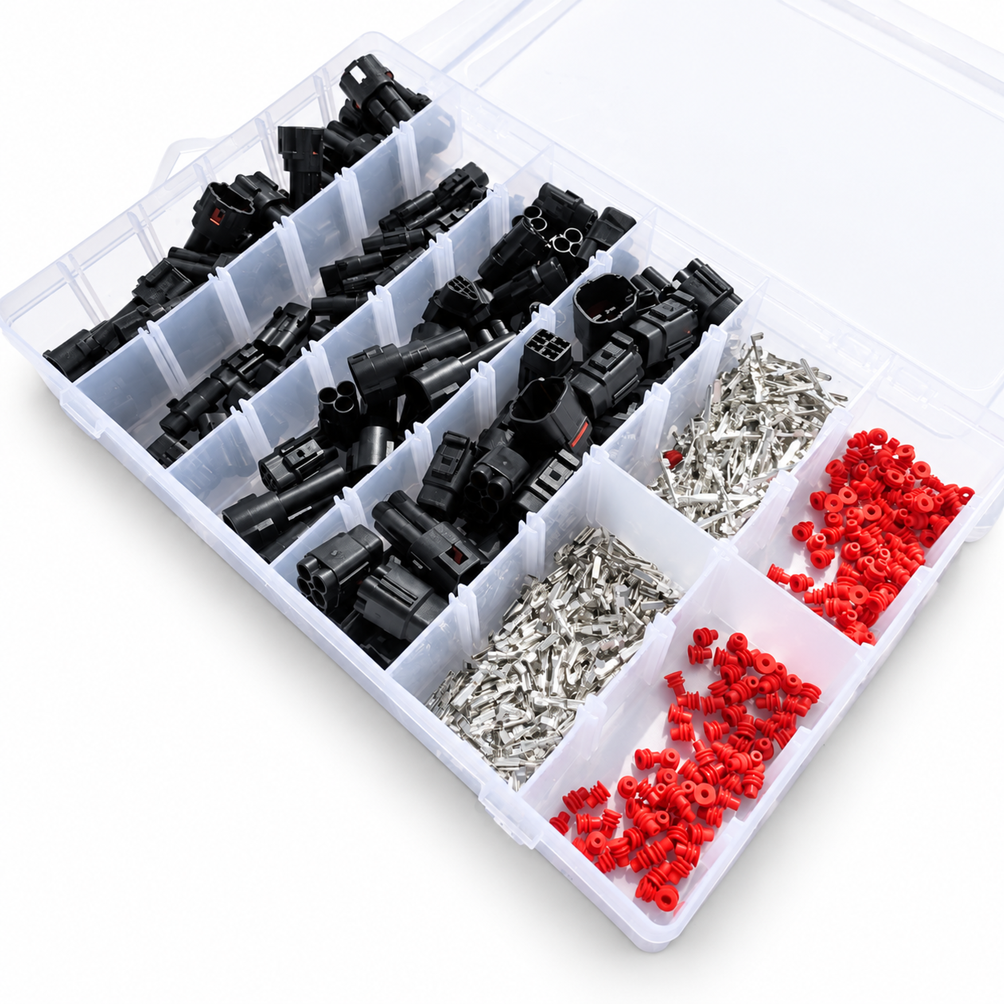 Black 80pcs Sumitomo MT090 Waterproof Connector Assortment Kit Yamaha Kawasaki Suzuki – black/HM090/Sumitomo/KIT – image 4