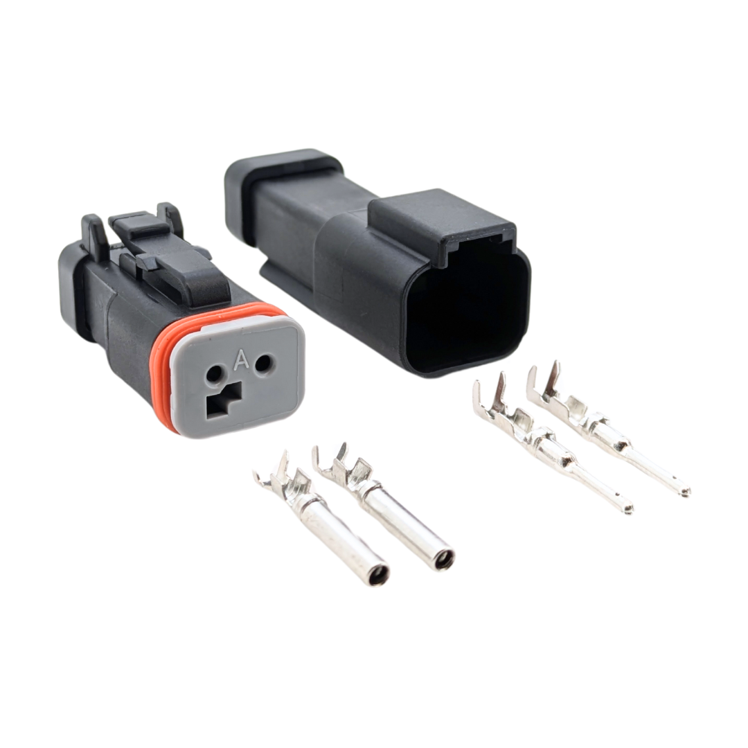 2 Pin Male & Female Deutsch DT Series Multi Plug Kit Waterproof Connec