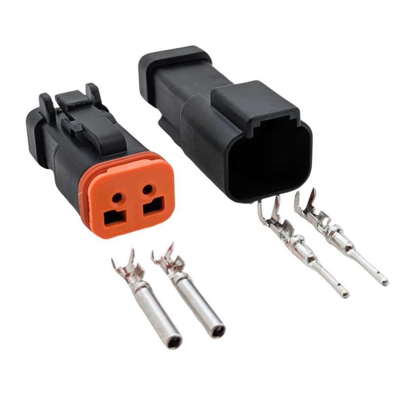 2 Pin Male & Female Deutsch DT Series Multi Plug Kit Waterproof Connec