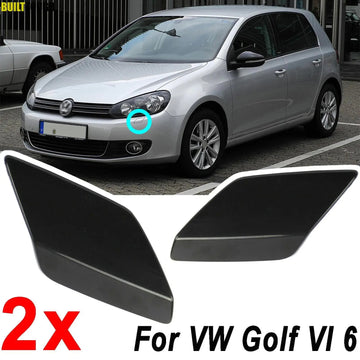 2x Für VW Golf VI 6 MK6 Jetta 2008-2013 Stoßstange vorne Scheinwerferreinigungsdüse Abdeckkappen 2009 2010 2011 2012
