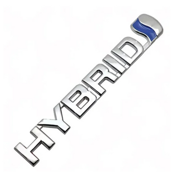 Hybrid Badge Emblem For Toyota 3D Chrome Logo Car Sticker Fits Prius RAV4 Yaris Silver & Blue