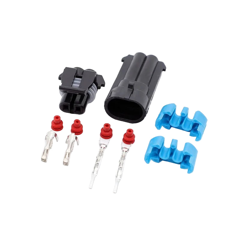 2 Pin Delphi Automotive Waterproof Connector Male Female Socket Plug For Temperature Sensor 12052641 12162000