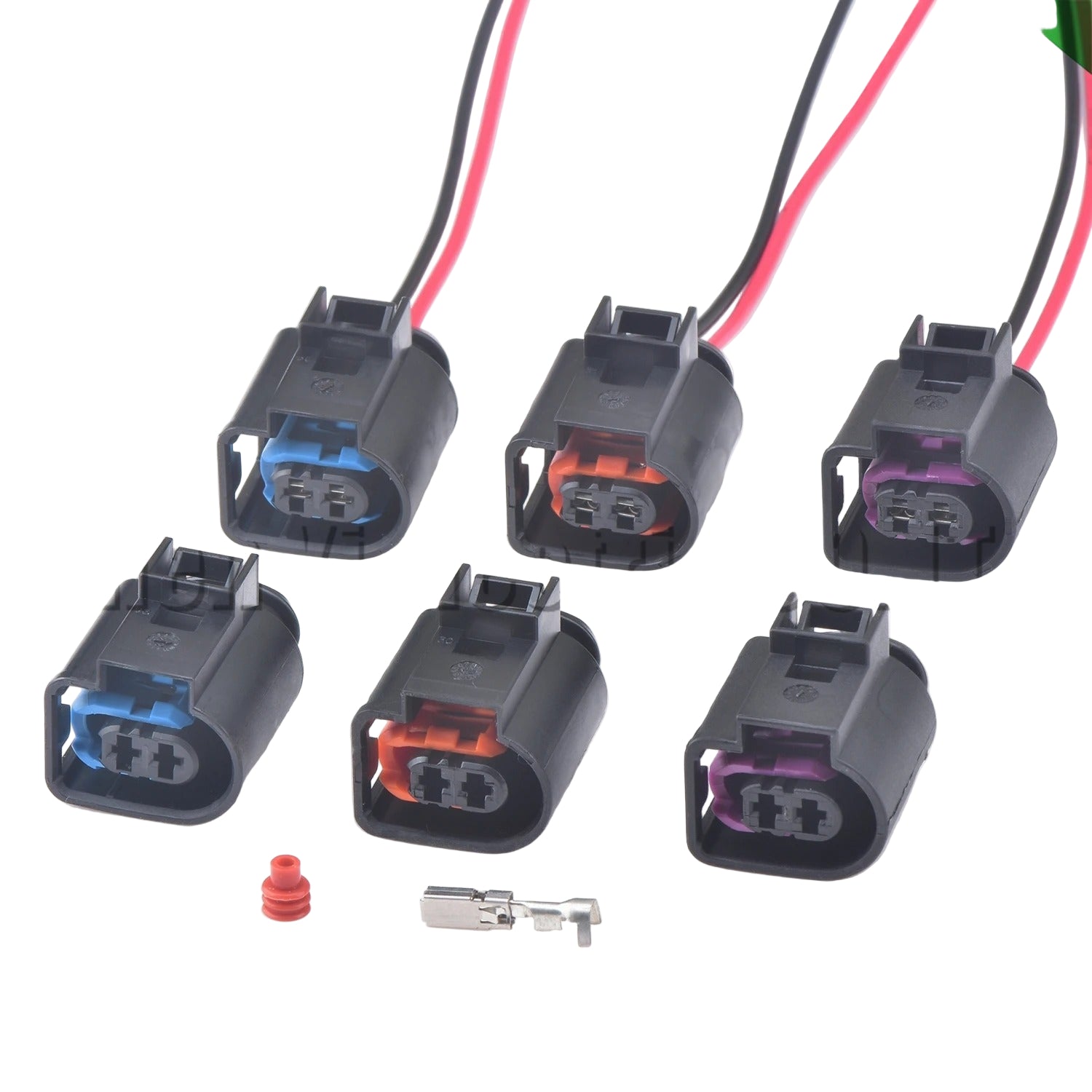 2 Pin Auto Connector Motor horn crankshaft position fuel injector Wire harness plug 4D0971992A 4D0971992B 4D0971992 For VW Audi