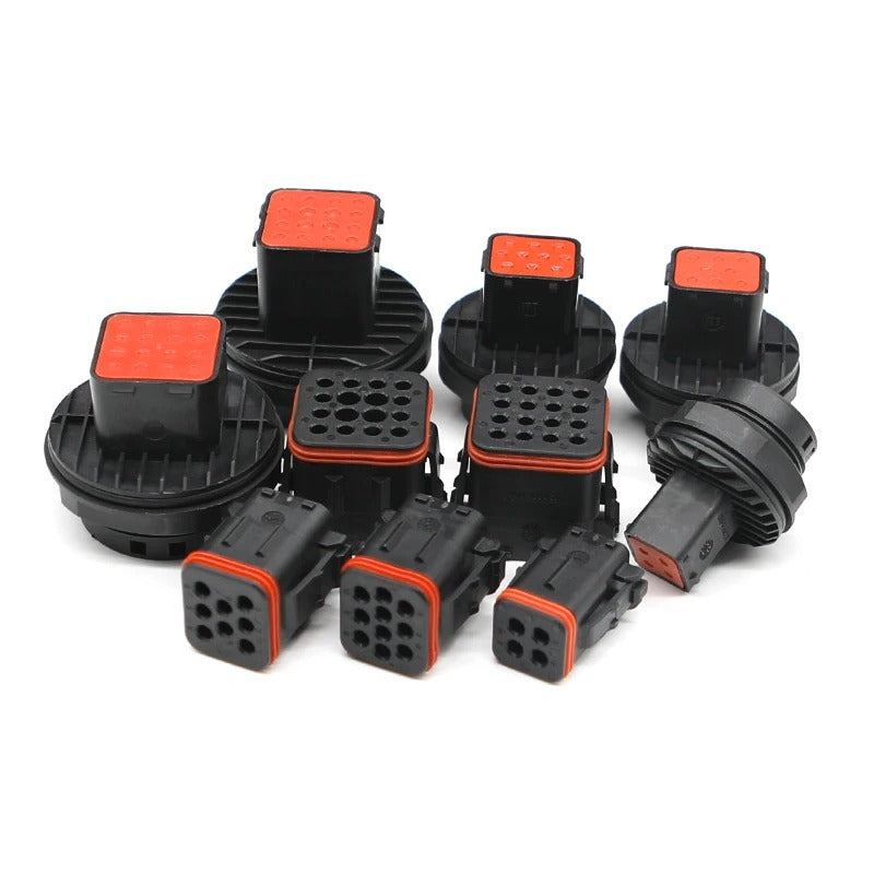 4, 8, 10, 16 & 25 Pin Auto Car Waterproof Male & Female Connector Plug Kit ITT Cannon CTB