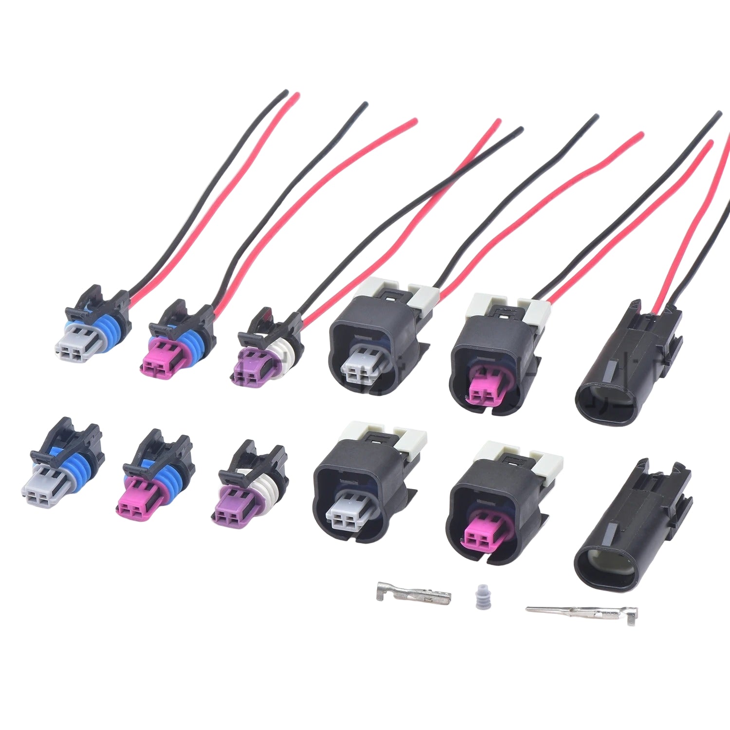 2 Pin Auto Connector Plug – Fits Camshaft Intake/Exhaust Valve Solenoid & Turn Signal Wiring Harness – 15335987 15449028 13543639 15449027