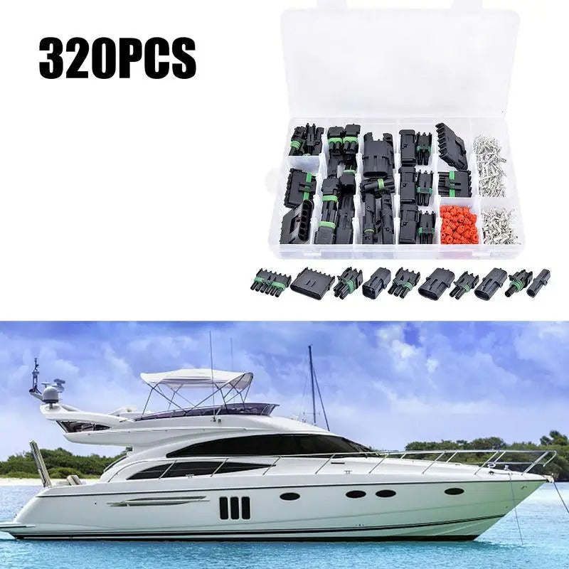 320pcs Automotive Connector Assortment Kit for Delphi Weather Pack Ser Delphi weather pack connectors