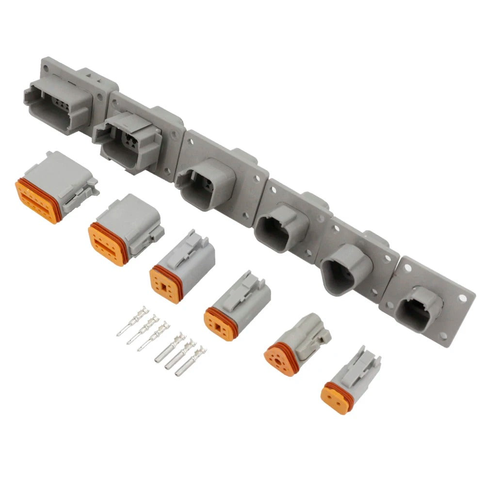 Deutsch DT Panel Flange Mount Male & Female Connector Sets 2/3/4/6/8/12 Pin