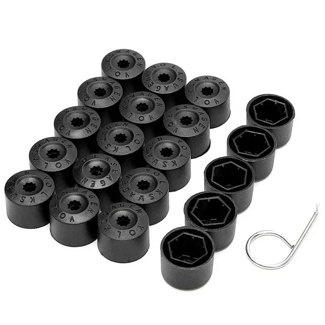 20pcs Alloy Wheel Center Lug Nut Bolt Cap Dust Cover With Tool 28mm for VW