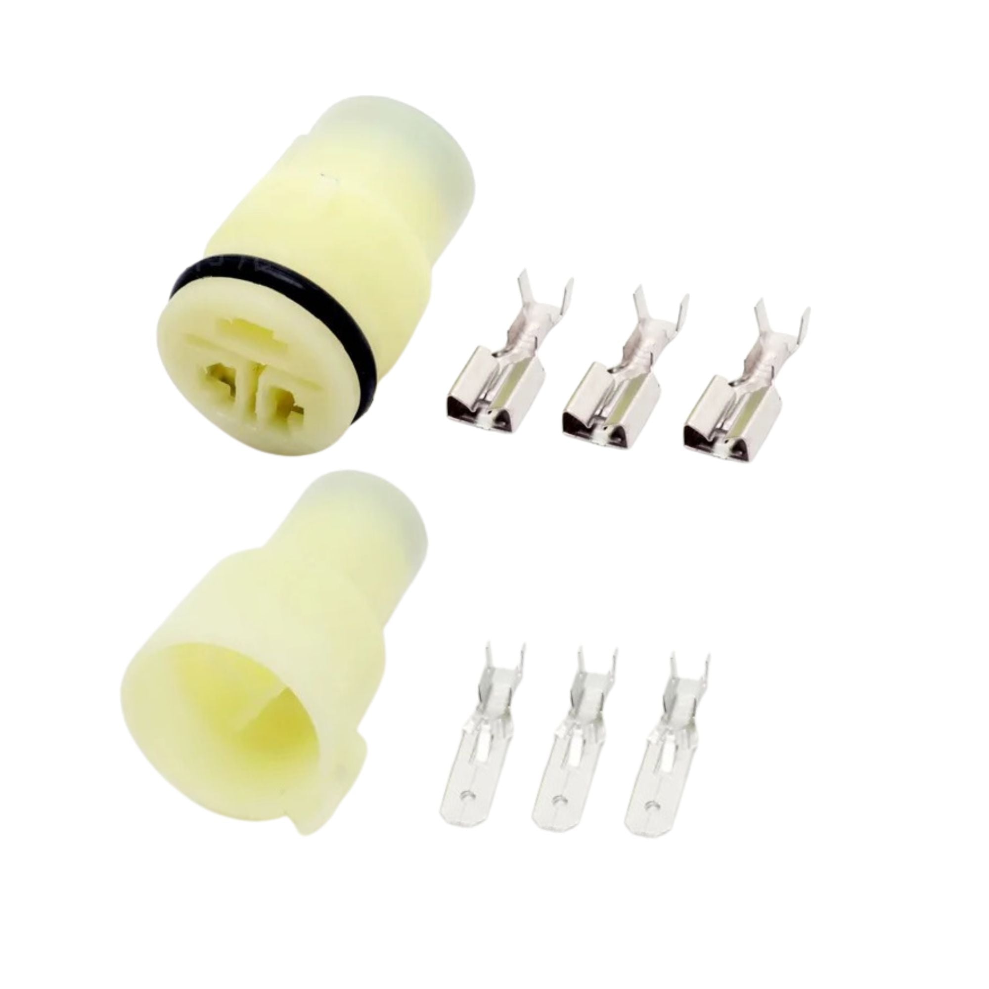 3 Pin 6.3mm Female & Male round generator pug oxygen sensor Automobile Waterproof Spark Connector plug 6187-3551 6180-3541