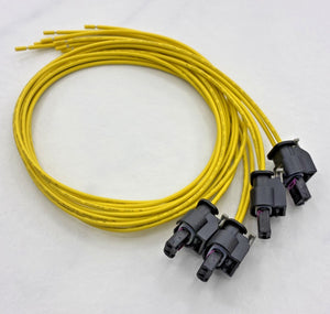 4pcs 2 Pin Fuel Injector Connector Plug 50cm Pigtails for Mercedes Audi Fiat FCC