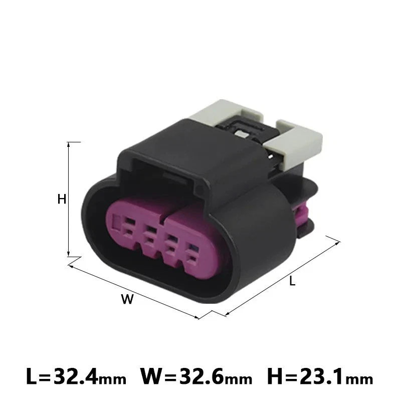 4 Pin Female Connector Kit for Delphi GT150 O2 Lambda Sensor 15326815 12191819