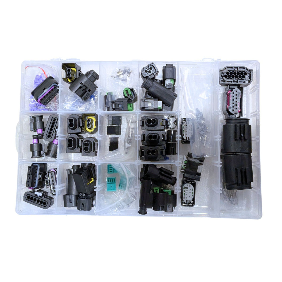47pc Connector Plug Assortment Kit for BMW & Mercedes-Benz with Terminals & Seals