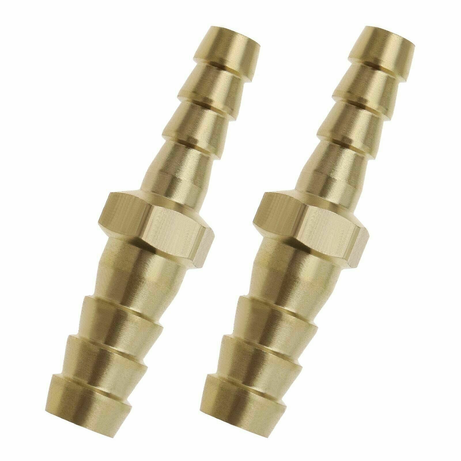 2pcs Brass Hose Reducer Barb Fitting Straight 4mm to 16mm ID