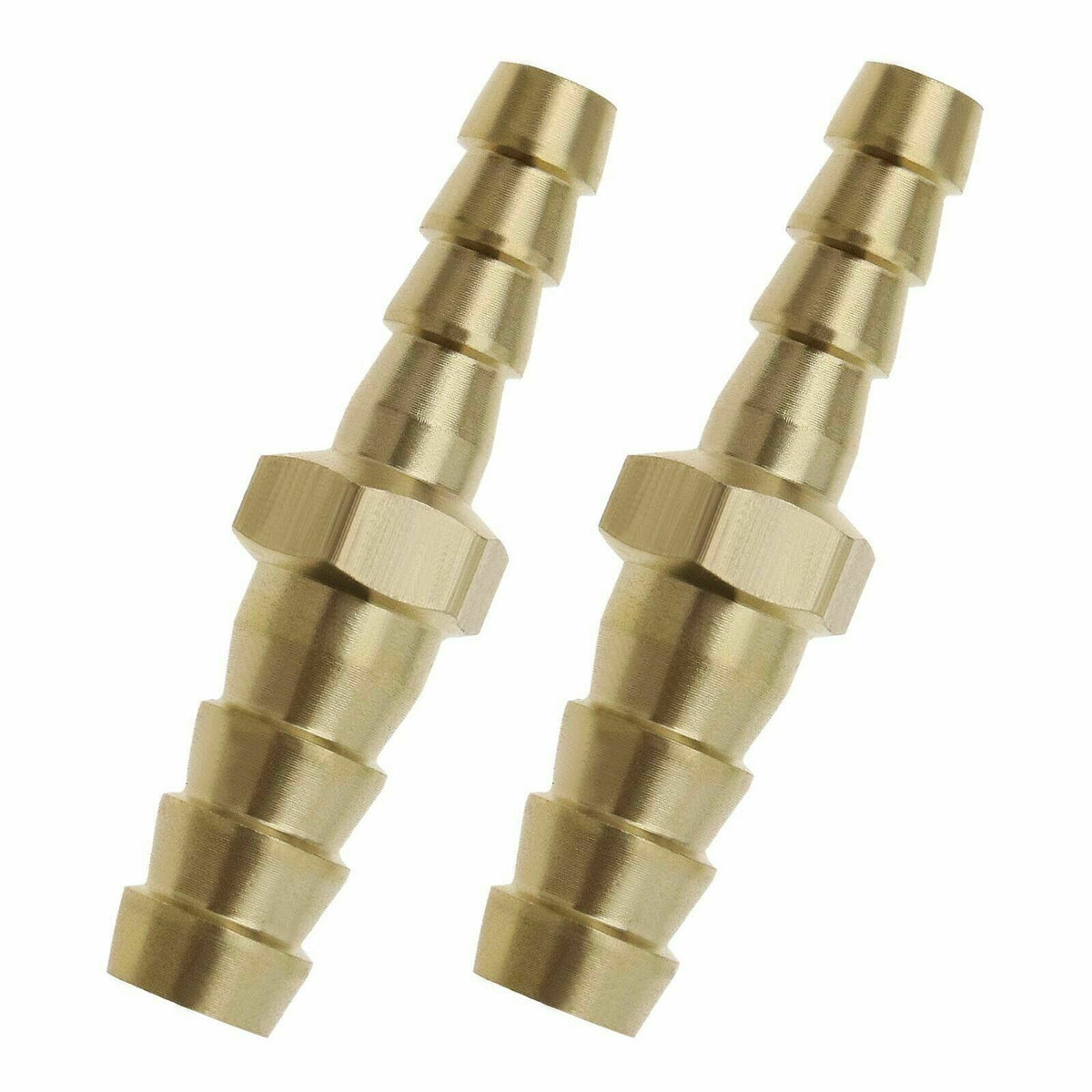 2pcs Brass Hose Reducer Barb Fitting Straight 4mm to 16mm ID