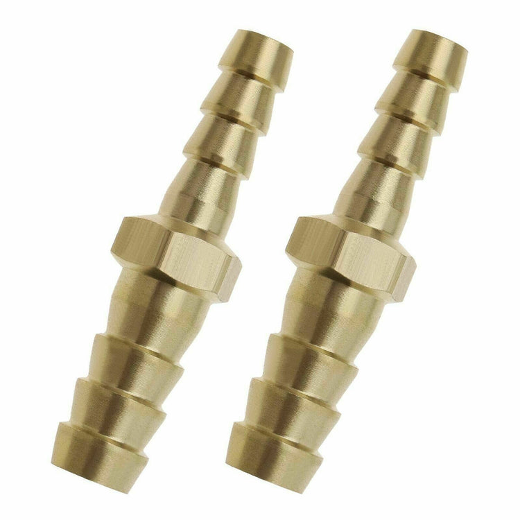 2pcs Brass Hose Reducer Barb Fitting Straight 4mm to 16mm ID