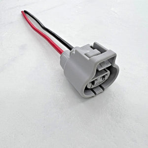 2 Pin Waterproof Connector Plug Prewired 12AWG for Radiator Fan Brake Booster Pump Ford Mazda