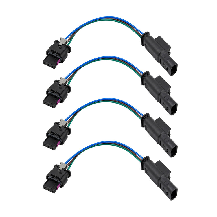 4pcs 3 Pin Parking Sensor Extension Connector Plug Pigtail for Range Rover VW Ford