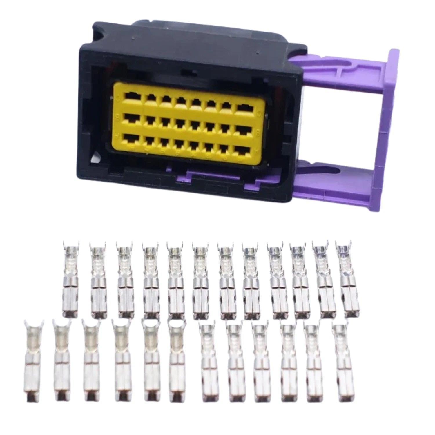 24 Pin ECU Connector Plug Socket & Pins for FCI Delphi Female 211PC249