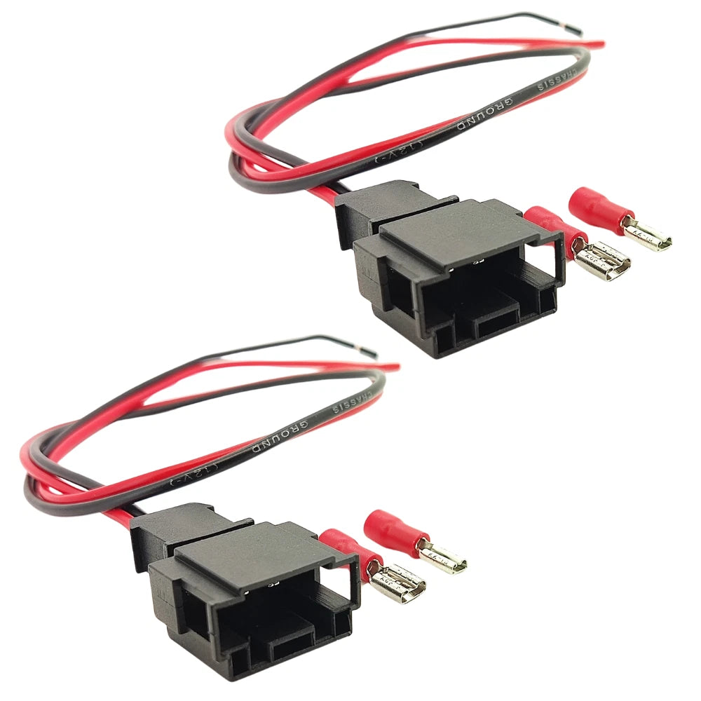 2pcs 2 Pin BMW 3 Series E46 1998-2006 Front Car Speaker Adaptor Plug Cable Connectors