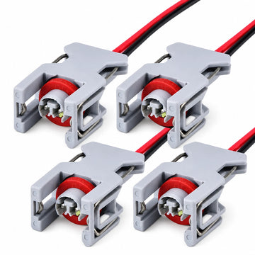 2 Pin Connectors 50cm For Delphi 10811963 Fuel Diesel Injector Fuel Rail (4 Pcs)