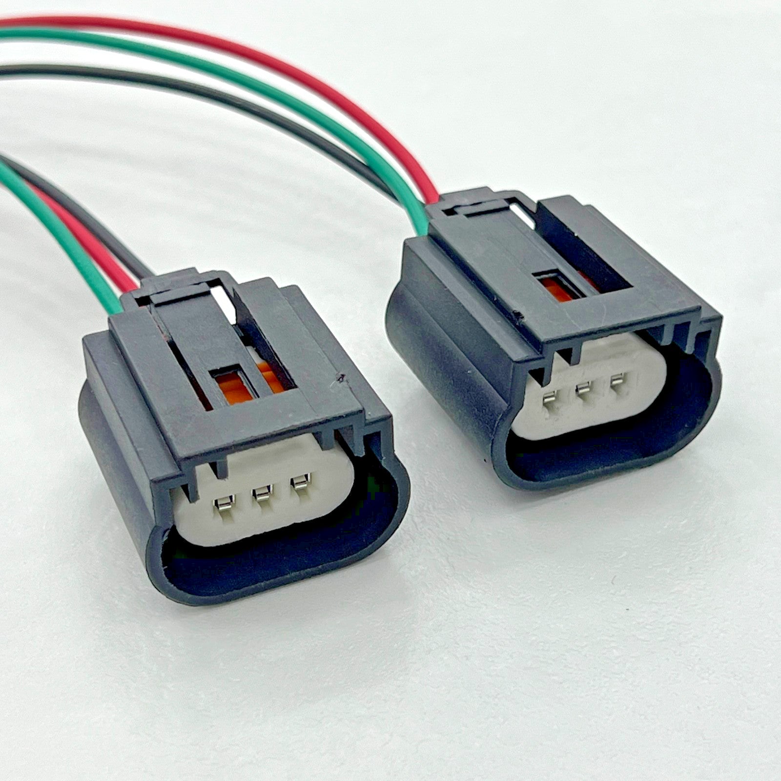 2pcs H13 9008 Female Headlight Connector Plug Wiring Harness Adapter Prewired