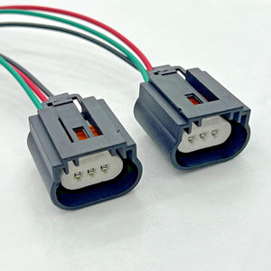 2pcs H13 9008 Female Headlight Connector Plug Wiring Harness Adapter Prewired