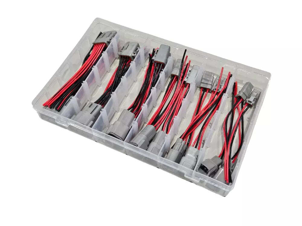 10pcs Deutsch DTM Prewired Connector Set 2 3 4 6 8 12 Pin Male Female 18AWG