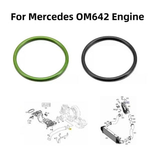 Turbo O Ring Seal Kit Black & Green A0149976445 A0179973545 for Mercedes OM642