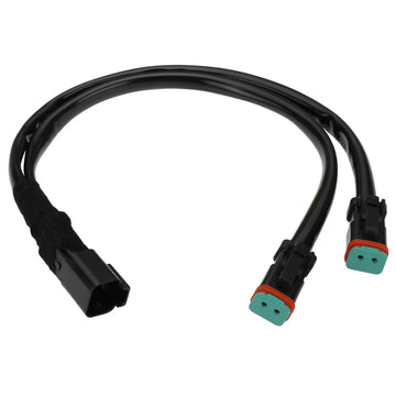 Y-Shape Dual Output Deutsch DT Connector Wiring Harness Splitter for Lights