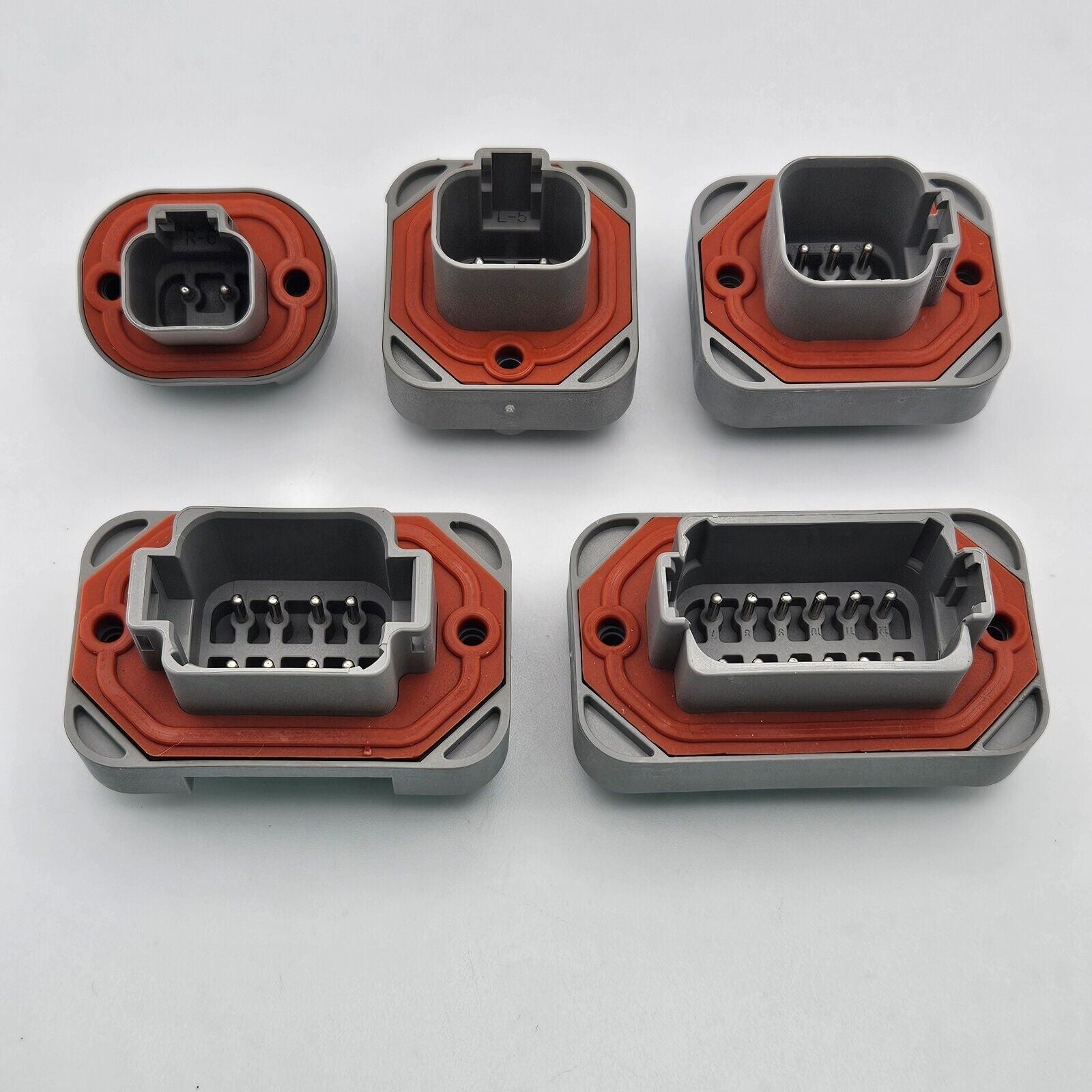 Deutsch DT PCB Mount Connector with Mating Plug 2 4 6 8 12 Pin DT15 Header