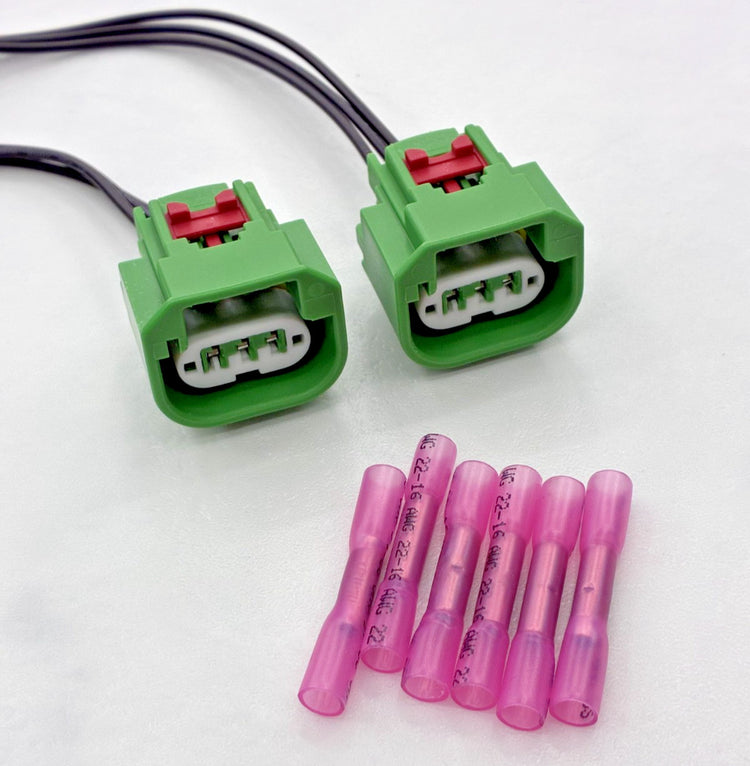 2pcs H13 Headlight DRL Parking Light Connector Plug 68064997AA for Chrysler Jeep