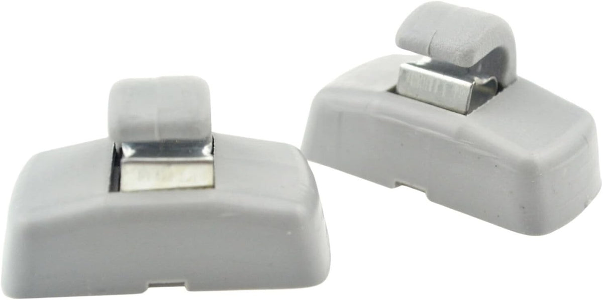 2pcs Grey Sun Visor Hook Clips 3B0857561B for VW Seat Skoda