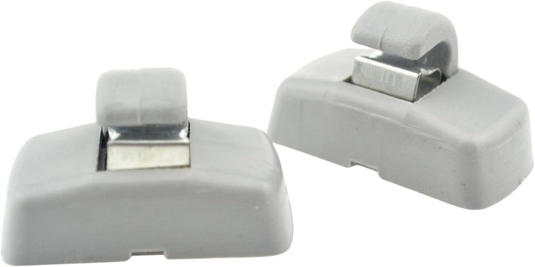 2pcs Grey Sun Visor Hook Clips 3B0857561B for VW Seat Skoda