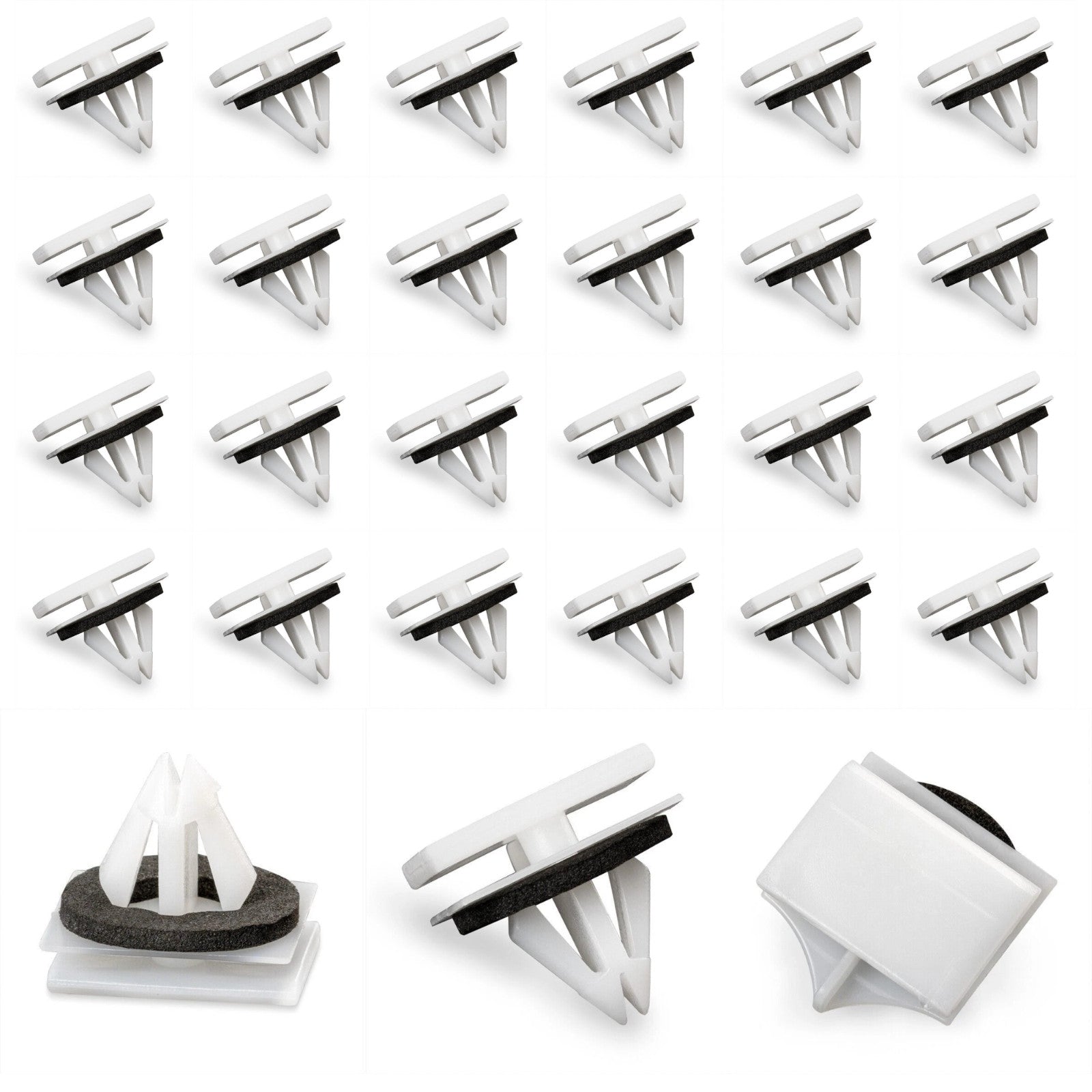 100pcs Ford Side Skirt Sill Trim Clips with Sponge Seal 5270438 5264089