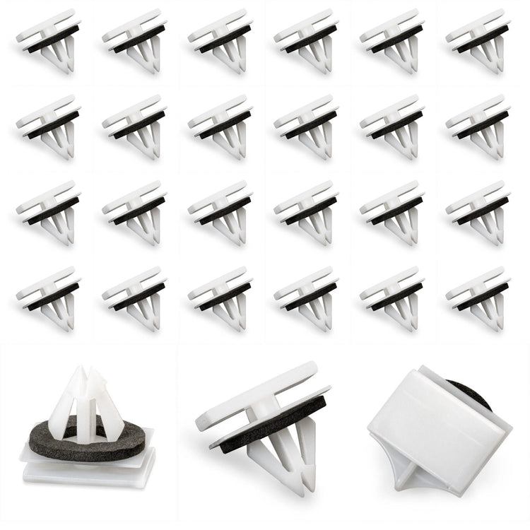 100pcs Ford Side Skirt Sill Trim Clips with Sponge Seal 5270438 5264089