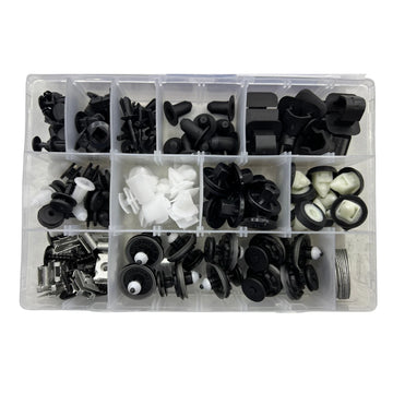 130pcs Clips for VW Volkswagen - Automotive Trim Assortment Kit Push Fasteners Rivet Bumper Panels Wheel Arches Engine Covers etc.