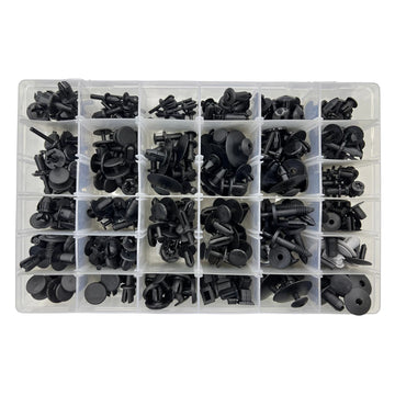 280pcs Clips for Mercedes-Benz Automotive Trim Assortment Kit Push Fasteners Rivet Bumper Panels Wheel Arches Engine Covers etc.