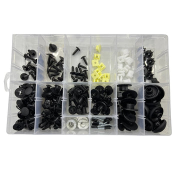160pcs Clips for Kia & Hyundai - Automotive Trim Assortment Kit Push Fasteners Rivet Bumper Panels Wheel Arches Engine Covers etc.